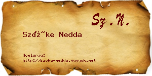 Szőke Nedda névjegykártya